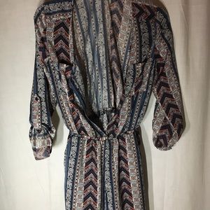 patterned romper